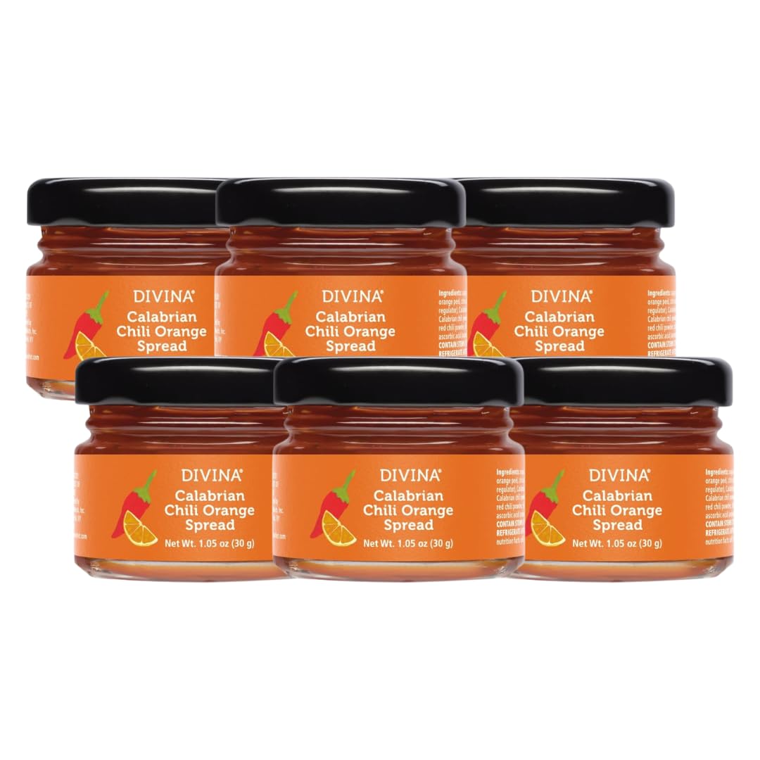 Amazon.com : DIVINA Mini Calabrian Orange Chili Pepper Spread